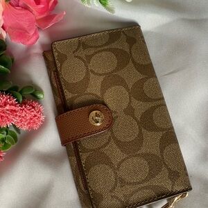 Coach Brown Signature Wallet